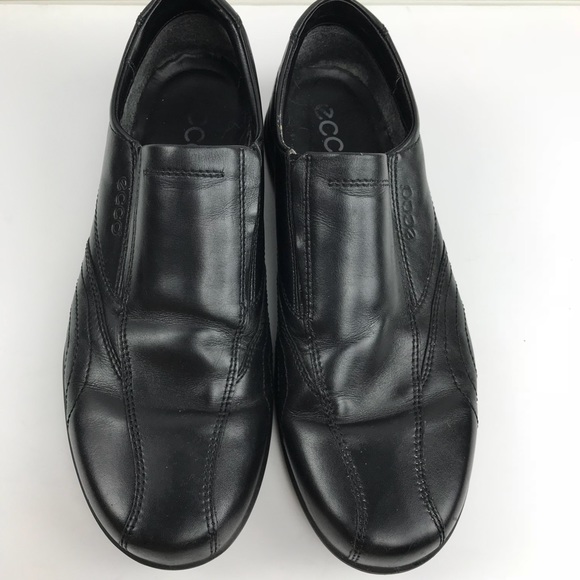 ecco mens black dress shoes